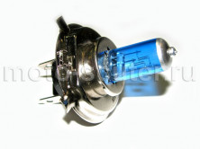 Лампа головного света галоген H4 P43T 18/18W синяя