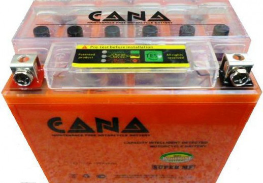 Аккумулятор CANA гелевый 12v/7hr YTX7L-BS - orange (100EN, iGel, 114*71*131, 2.5кг,  -) 8, тест  