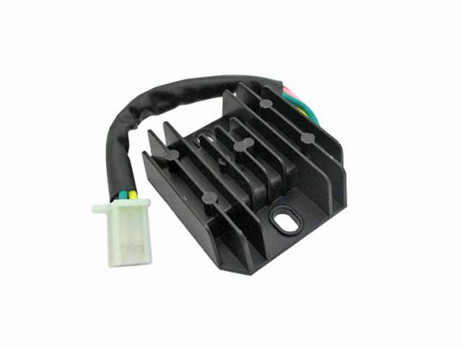 Реле регулятор напряжения 152QMI, 157QMJ 125/150cс (1 штекер квадратный "мама" 5 контактов)  
