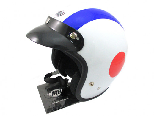 Мотошлем THH T-380 №7 white/blue (S)  