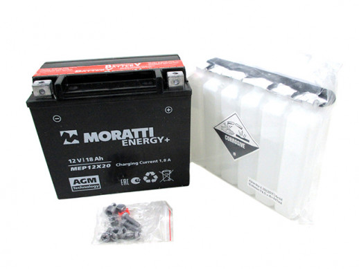 Аккумулятор Moratti YTX20L-BS (12v/18hr сухозаряженный с электролитом) MEP 12x20  