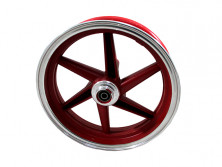 Диск колеса 10" Honda Dio передний, литой, дисковый тормоз красный