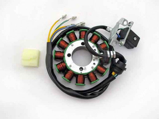 Статор генератора 157FMI, 162FMJ, 166FMM (CG, CB) (12 катушек) (d32mm) (d5x3)  