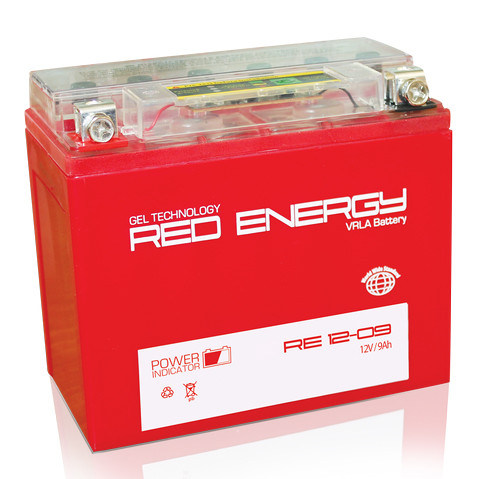 АКБ RED ENERDGY RE 1209 YTX9-BS (150*86*93)  