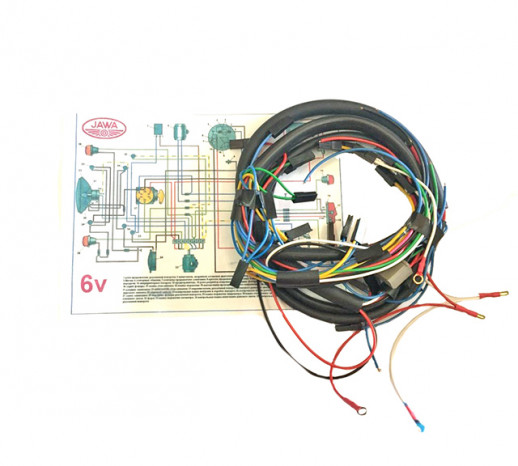 Проводка центральная 6V (завод) ЯВА  