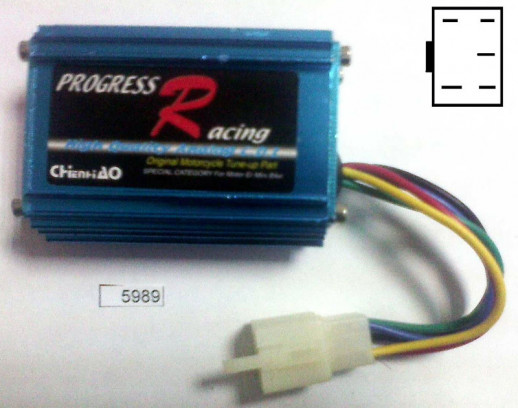 Коммутатор (CDI) DIO50 Honda Progress Racing высокие эксплуатационные характ-ки фишка 5 контактов  