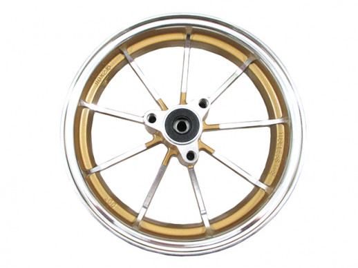 Диск колеса 10" Yamaha Jog передний, литой, дисковый тормоз золото  