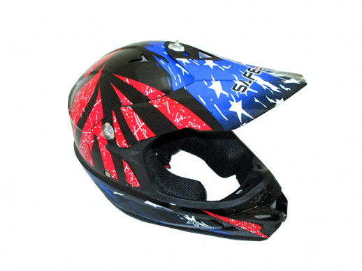 Мотошлем SAFEBET HF-115 (cross kids) black Q183 (L)  