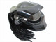 Мотошлем хищник черный (XL)  