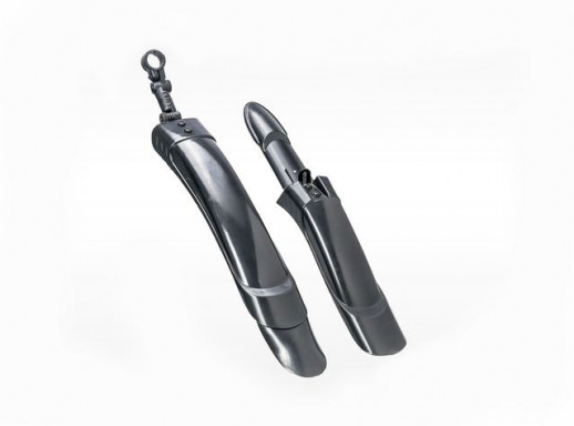Крылья 26", пластиковые, черные, раздвижные, широкие (комплект) 3112616-7  
