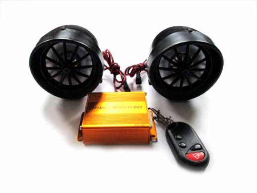 Сигнализация скутер  с колонками, USB, радио  