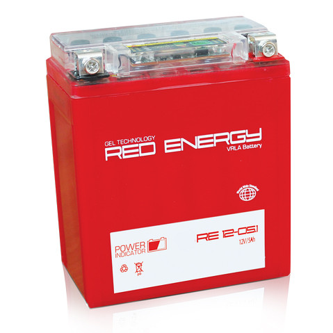 АКБ RED ENERDGY RE 1205.1 YB5L-B, 12N5-3B (120*61*129)  