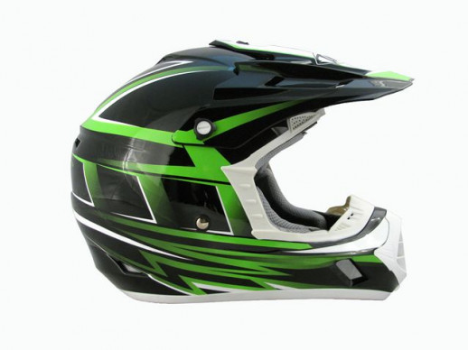 Мотошлем THH TX-12 №17 black/ green (L)  