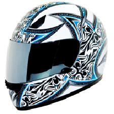 Мотошлем THH TS-38 №4 white/ blue (S)  