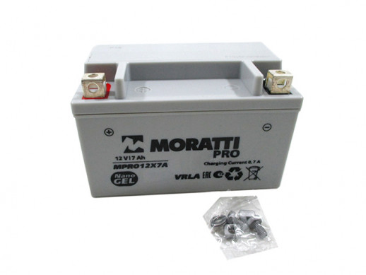 Аккумулятор Moratti YTX7A-BS (12V/7hr nano gel) MPRO 12x7A  