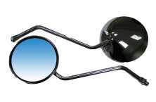 Зеркала заднего вида №09 металл хром круглое М10