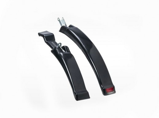 Крылья 26", пластиковые, черные, с катафотом (комплект) 3112615-13  