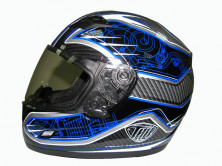Мотошлем THH TS-39 №8 black/blue (S)
