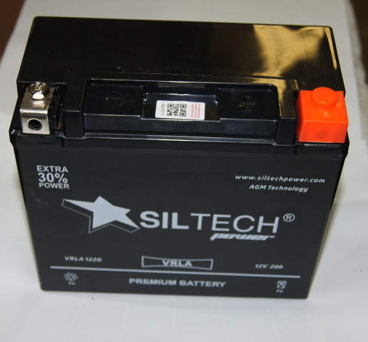 Аккумулятор SILTECH 12v/20Ah YTX20L-BS VRLA (175*87*155/270) 4  