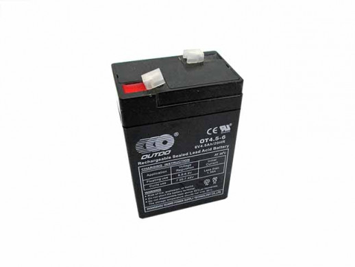 Аккумулятор OUTDO UPS OT4.5-6 (6v/4.5hr) MPS-6045 (70*48*100) 10 (кислотный,герметичный)  