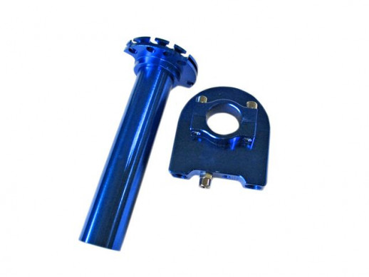 Ручка газа короткоходная в сборе (синяя) CNC  