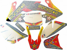 Комплект наклеек на кроссовый мотоцикл CRF50 Rockstar