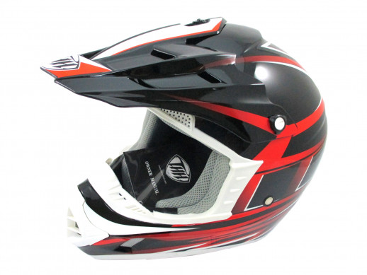 Мотошлем THH TX-12 №17 black/red (M)  
