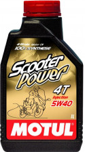 Масло MOTUL Scooter Power 4T 5W40 12*1 л, моторное (105958)