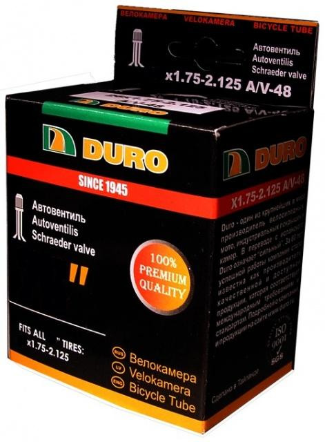 Камера вело DURO 20*1.75/2.125 A/V  