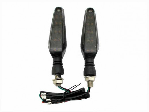 Указатель поворота светодиодный №18 (LED-R239) черный (2 штуки)  