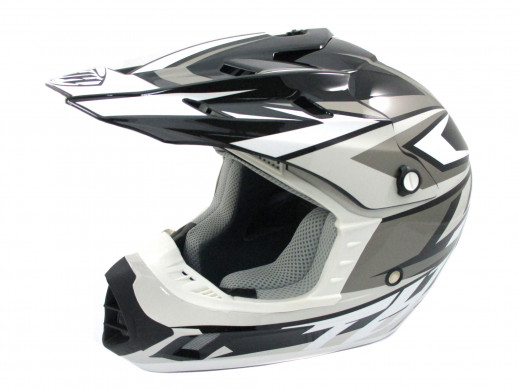 Мотошлем THH TX-12 №20 black/silver (L) детский  