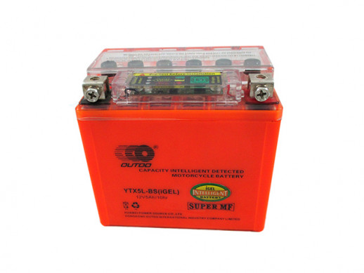 Аккумулятор OUTDO I-GEL YTX5L-BS (12v/ 5hr) +тестер (114*70*106) 10  