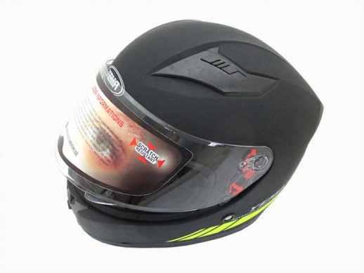 Мотошлем YM-832 Graphics матовый черно-желтый (S)