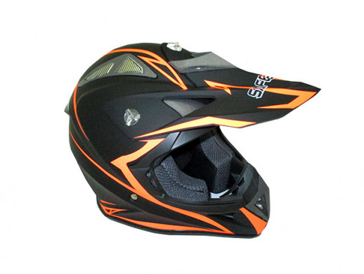 Мотошлем SAFEBET HF-116 (cross) flat black Q178-O (XL)  