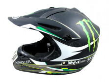 Мотошлем YM-910 черный матовый (L) Monstr