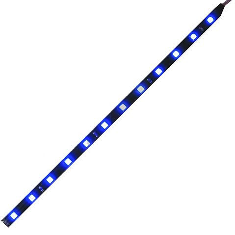 Подсветка светодиодная полоса (1 штука) 12SMD синий L=300 мм  