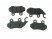 Колодки тормозные (диск, передние) ZB125, CF125, TTR250 (левое ухо)  