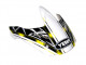 Козырек к 911 шлему бело-желтый
