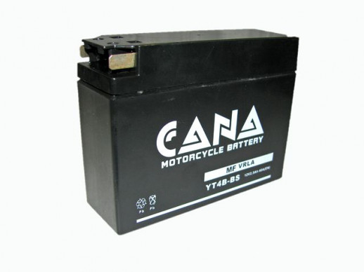 Аккумулятор CANA 12v/2,5hr YT4B-BS (40EN, VRLA) 20 (Suzuki - "узкая")  