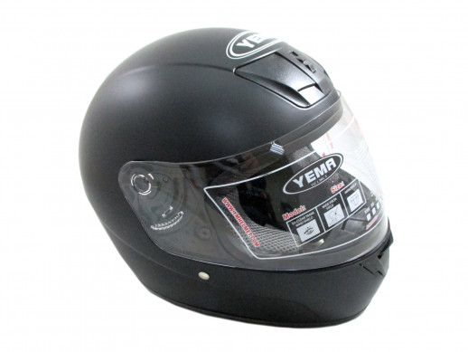 Мотошлем YM-802 черный матовый (S)  