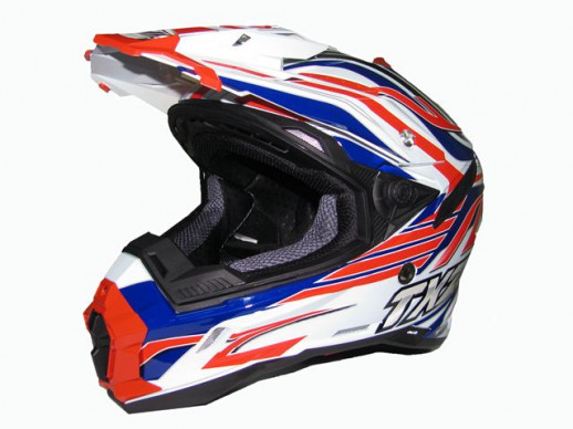 Мотошлем THH TX-25 №1 white/red blue (L)  