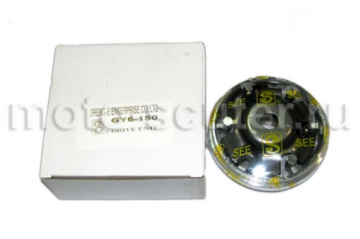Вариатор 152QMI 157QMJ 125/150сс в сборе (ролики) SEE  