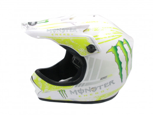 Мотошлем YM-210 KIDS Monster белый (M)  