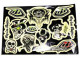 Наклейки набор (22х35) Skullies Pack  