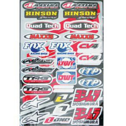 Наклейки набор (30х45) Maxima, Hinson, Maxxis  