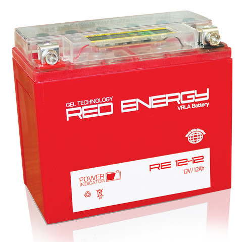 АКБ RED ENERDGY RE 1212 YTX14-BS, YTX12-BS (150*86*131)  