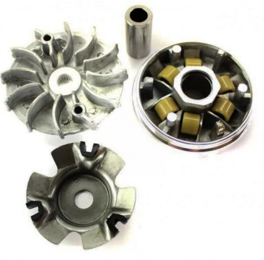 Вариатор 152QMI 157QMJ 125/150сс в сборе с роликами TMMP  