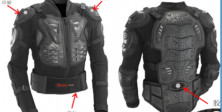 Куртка защитная (черепаха) TS601 черная  (XXL)