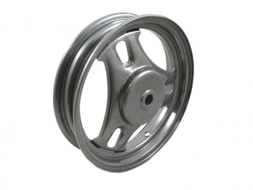 Диск колеса 10" Suzuki AD-50 задний, штампованный, барабанный тормоз  