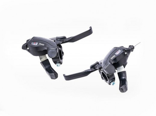 Комплект ручек перекл.скор.Index (моноблок черн.)3*7+рубашка, аналог Shimano EF50, усил., 3132666-9  